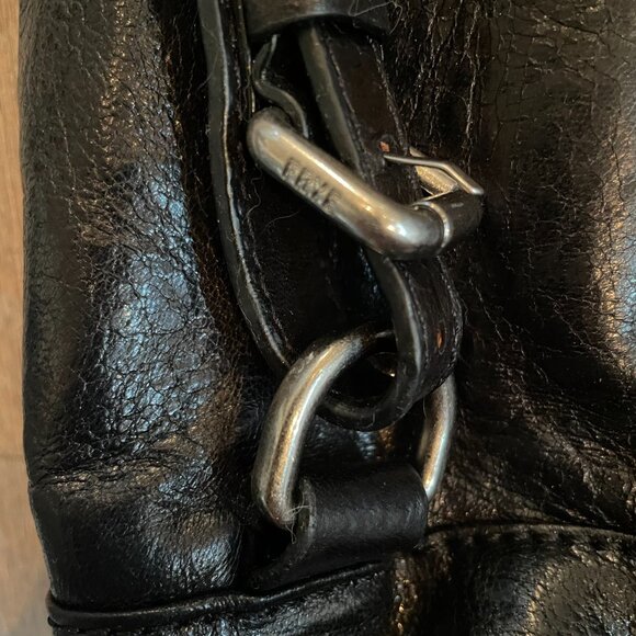 Frye Josie Leather Backpack Tote | Black with Silver Hardware | NWOT - Picture 5 of 7